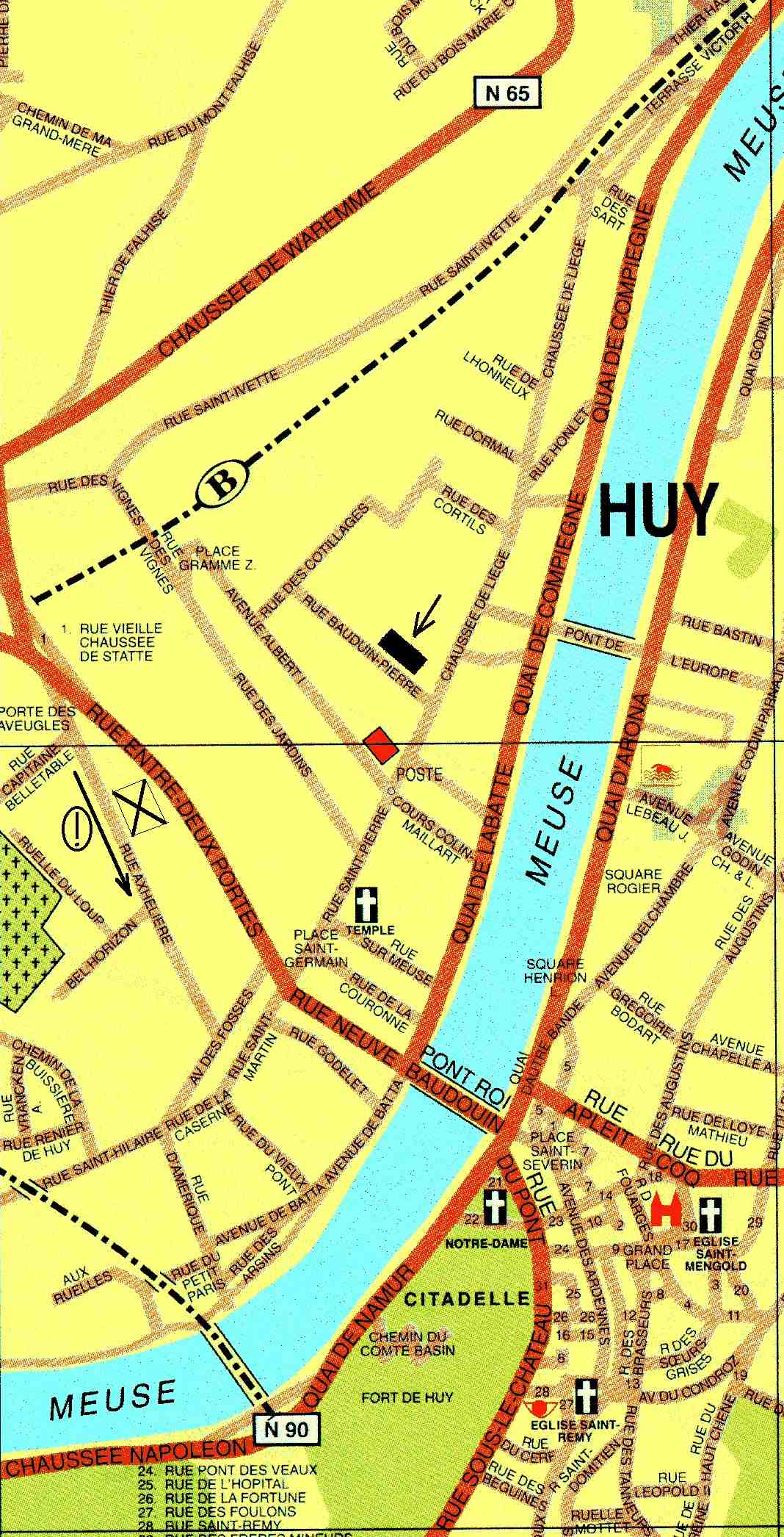 plan de Huy 160x197